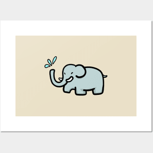 elephant is sneezing Posters and Art